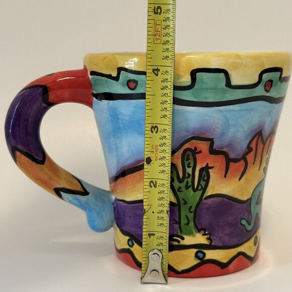 Kokopelli Southwestern Design Mug/Cup Native American Tribal Colorful - Picture 8 of 9
